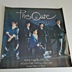 THE CURE POSTER Kiss Me Kiss Me Kiss Me 24" X 24" 1987 Promo Only